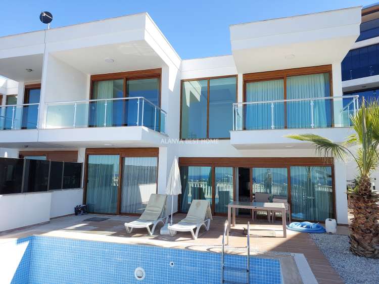 KARGICAK'DA MÜSTAKİL HAVUZLU 3+1 EŞYALI SATILIK İKİZ VİLLA