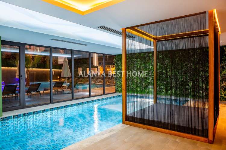 ALANYA KLEOPATRA'DA FULL AKTİVİTELİ SİTE İÇERİSİNDE 1+1 EŞYALI SATILIK DAİRE