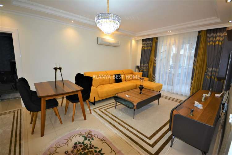 KESTEL'DE DENİZE 100 MT MESAFEDE AKTİVİTELİ SİTE İÇERİSİNDE 2+1 EŞYALI DAİRE