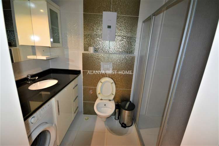 KESTEL'DE DENİZE 100 MT MESAFEDE AKTİVİTELİ SİTE İÇERİSİNDE 2+1 EŞYALI DAİRE