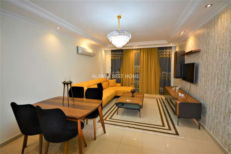 KESTEL'DE DENİZE 100 MT MESAFEDE AKTİVİTELİ SİTE İÇERİSİNDE 2+1 EŞYALI DAİRE