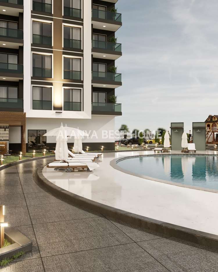AVSALLAR'DA İNŞAATI DEVAM ETMEKTE OLAN FULL AKTİVİTELİ PROJEDE 1. KAT 1+1 SATILIK DAİRE