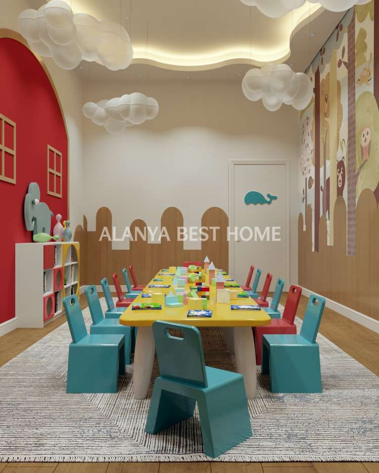 AVSALLAR'DA İNŞAATI DEVAM ETMEKTE OLAN FULL AKTİVİTELİ PROJEDE 1. KAT 1+1 SATILIK DAİRE