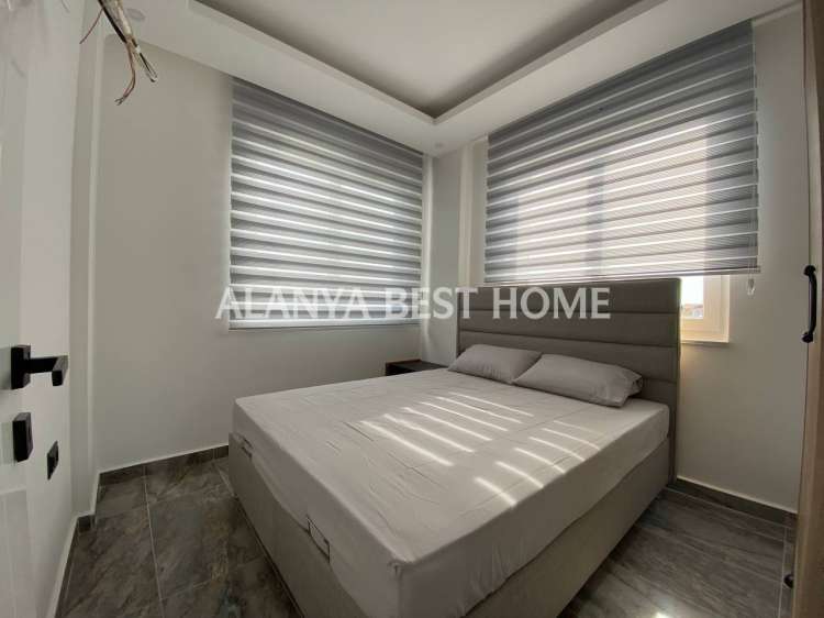 KESTEL'DE DENİZE 300 MT MESAFEDE TEK BLOK SIFIR EŞYALI DENİZ MANZARALI 1+1 SATILIK SIFIR DAİRE